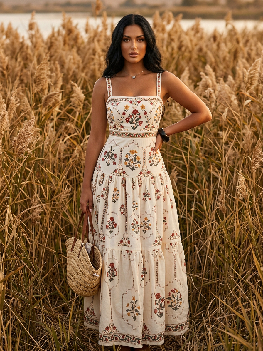 Elegant Sleeveless Drape Maxi Dress