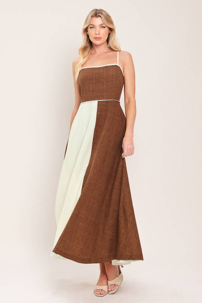 The Elara Contrast Dress