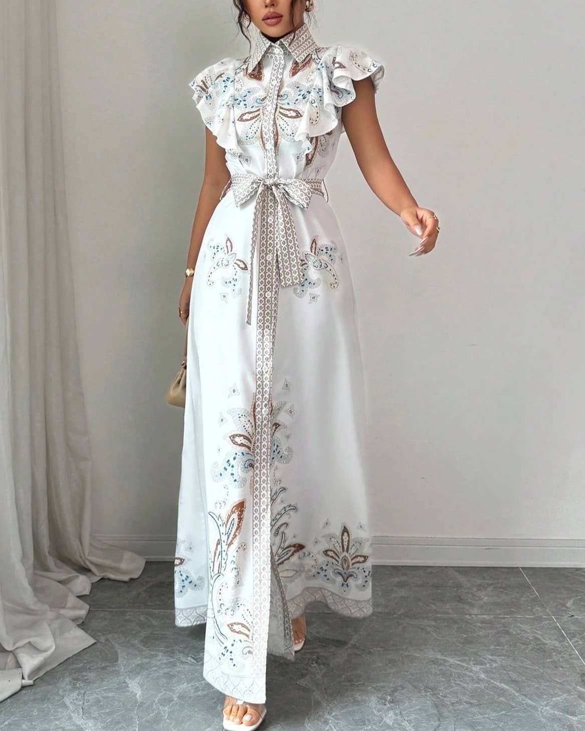 The Bellamy Paisley Maxi Dress