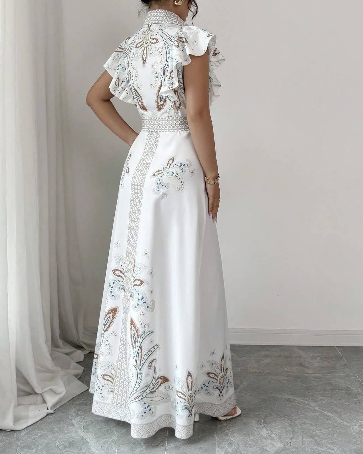 The Bellamy Paisley Maxi Dress