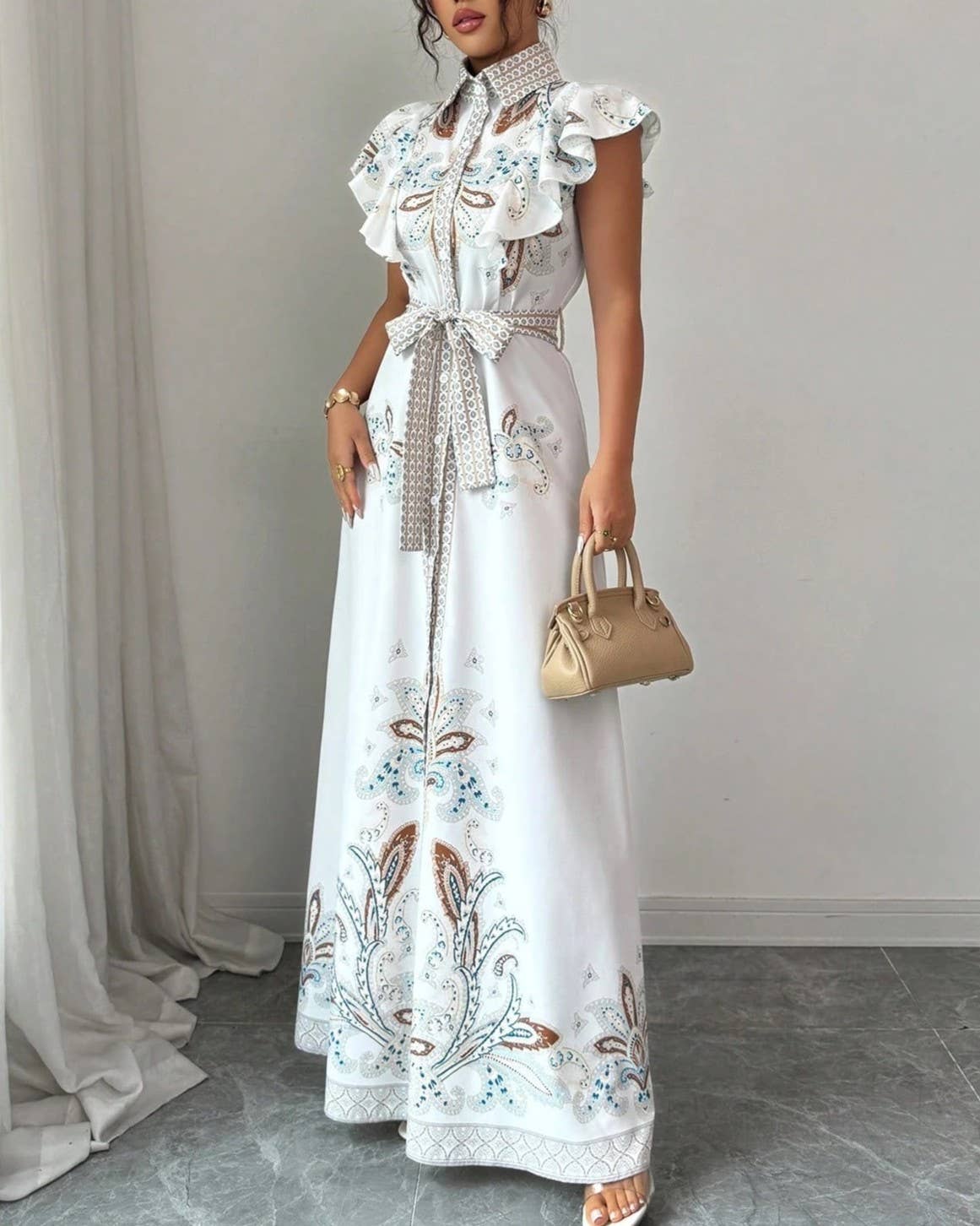 The Bellamy Paisley Maxi Dress